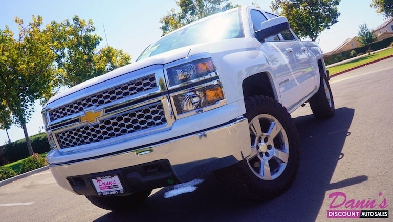 image of a white truck