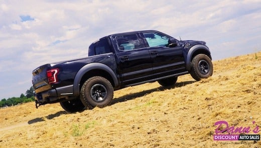 image of a black truck